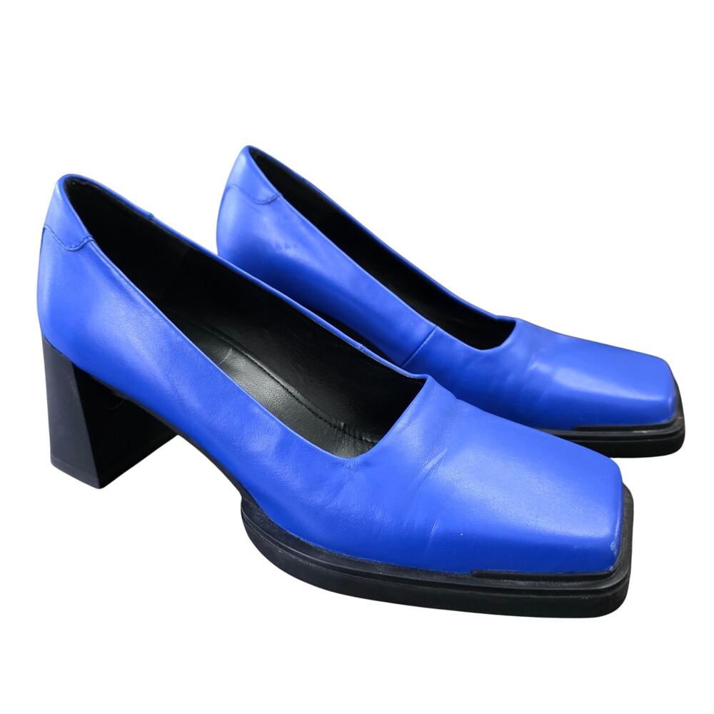Vegabond Edwina Pumps Square Toe Cobalt Blue Size 8